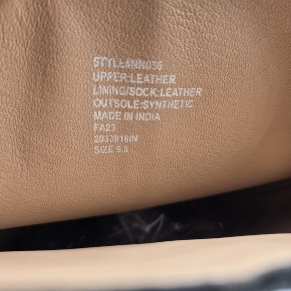 New MADEWELL The Antoine Tall Boot Extended Calf in Black Leather womens sz 9.5 - Picture 10 of 12